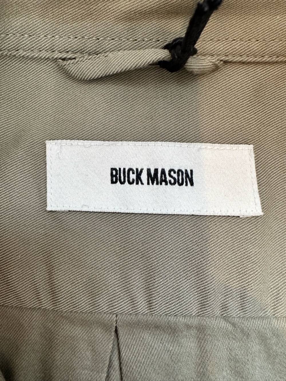 BUCK MASON DRAPED TWILL S/S ONE POCKET SHIRT, men’s size M - Picture 5 of 10